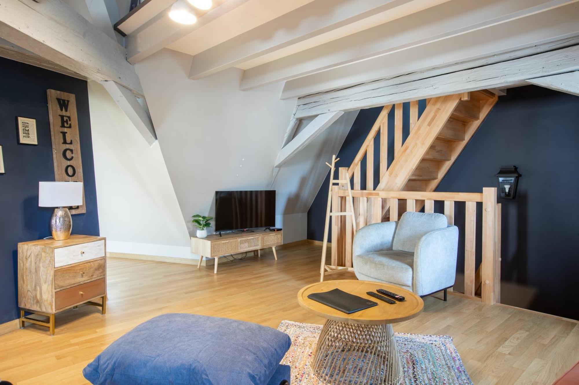 Duplex Atypique Au Coeur De Mulhouse Apartman Kültér fotó